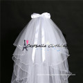 Chic Bridal Veils con nudo de arco blanco nupcial boda flor velo